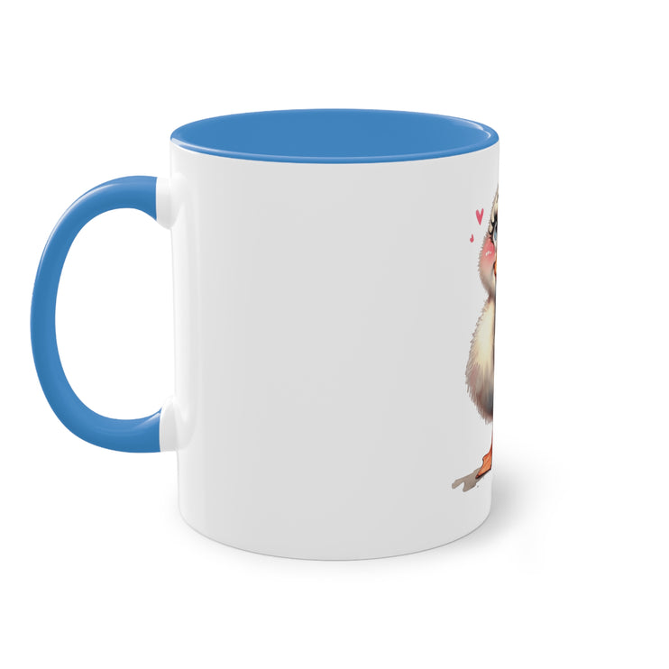 Harmony Two-Tone Coffee Mug: Sip in Style, Revel in Comfort - Duck