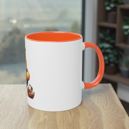 Harmony Two-Tone Coffee Mug: Sip in Style, Revel in Comfort - Rooster