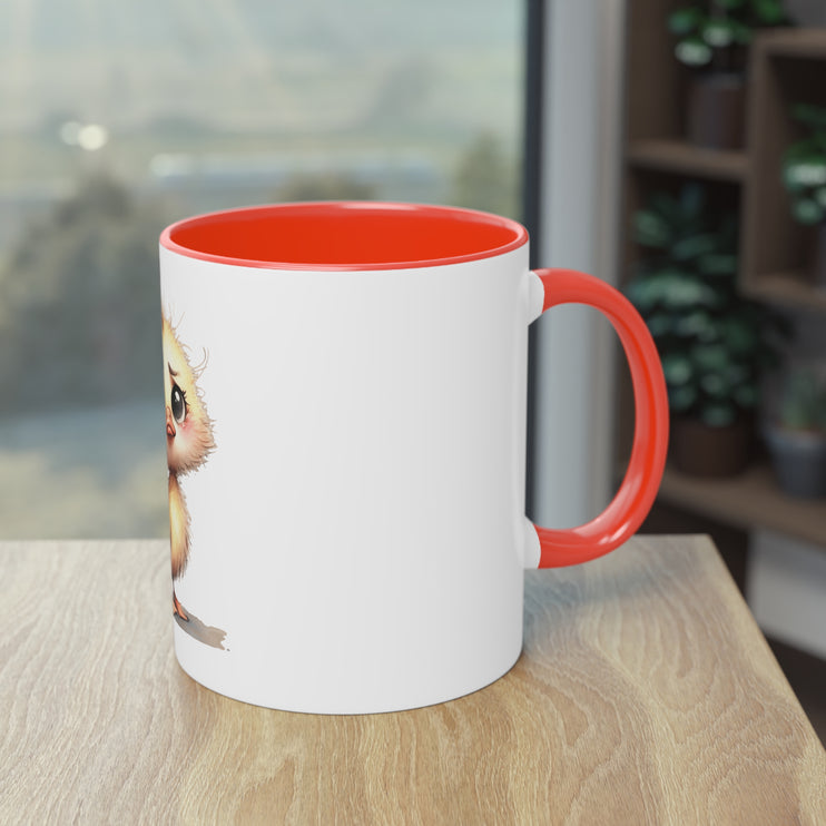 Harmony Two-Tone Coffee Mug: Sip in Style, Revel in Comfort - Duck