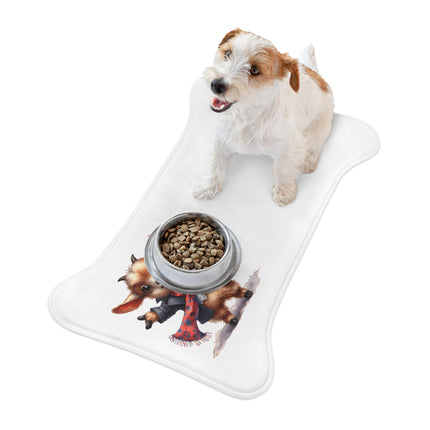 CharmPaws Pet Feeding Mats: Keep Mealtime Mess-Free & Stylish! - Goat