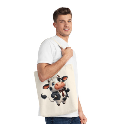 Καμβά sustainstyle Tote Bag: Οικολογική συνειδητή μόδα - αγελάδα