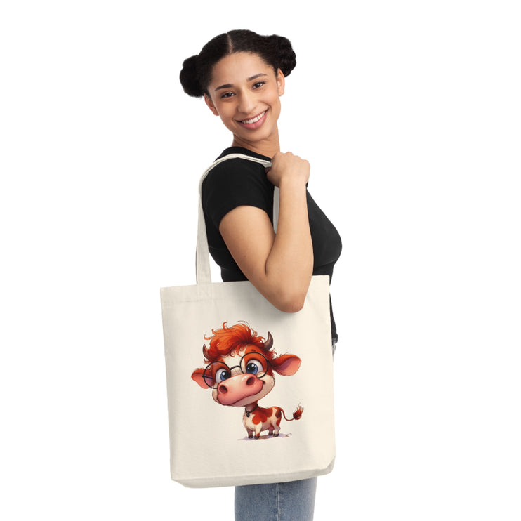 Καμβά sustainstyle Tote Bag: Οικολογική συνειδητή μόδα - αγελάδα