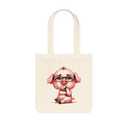 SustainStyle canvas Tote Bag: Milieubewuste mode - varken