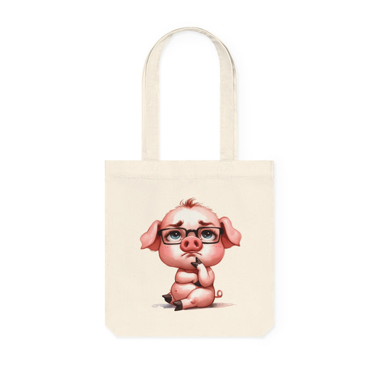 Καμβά sustainstyle Tote Bag: Eco -Conscious Fashion - Pig