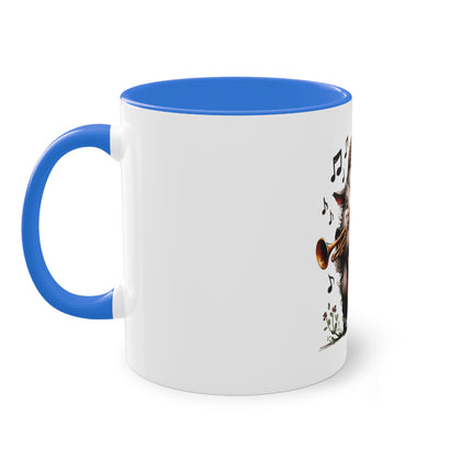 Harmony Two-Tone Coffee Mug: Sip in Style, Revel in Comfort - Goat