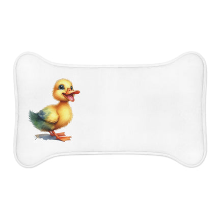 CharmPaws Pet Feeding Mats: Keep Mealtime Mess-Free & Stylish! - Duck