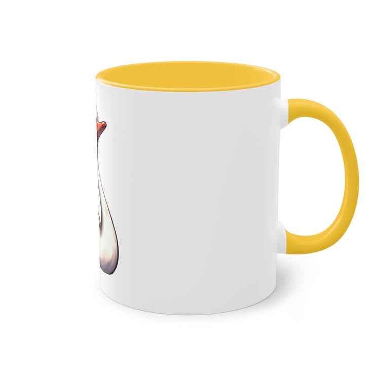 Harmony Two-Tone Coffee Mug: Sip in Style, Revel in Comfort - Swan