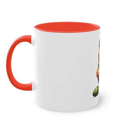 Harmony Two-Tone Coffee Mug: Sip in Style, Revel in Comfort - Rooster