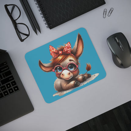 WhimsyWonder Desk Mouse Pad: Εξατομικευμένη γοητεία για το χώρο εργασίας σας - Χαριτωμένο γαϊδουράκι Lady