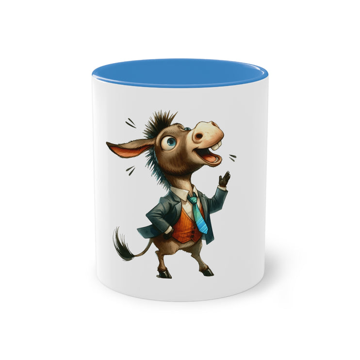 Harmony Two-Tone Coffee Mug: Sip in Style, Revel in Comfort - Donkey