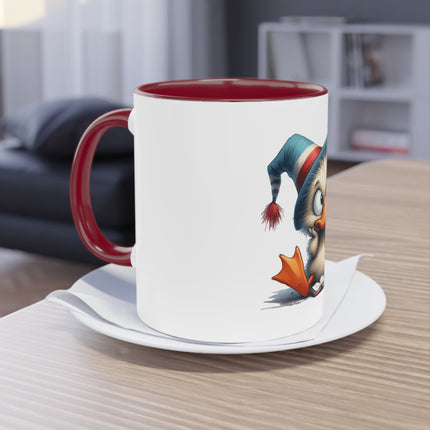 Harmony Two-Tone Coffee Mug: Sip in Style, Revel in Comfort - Duck