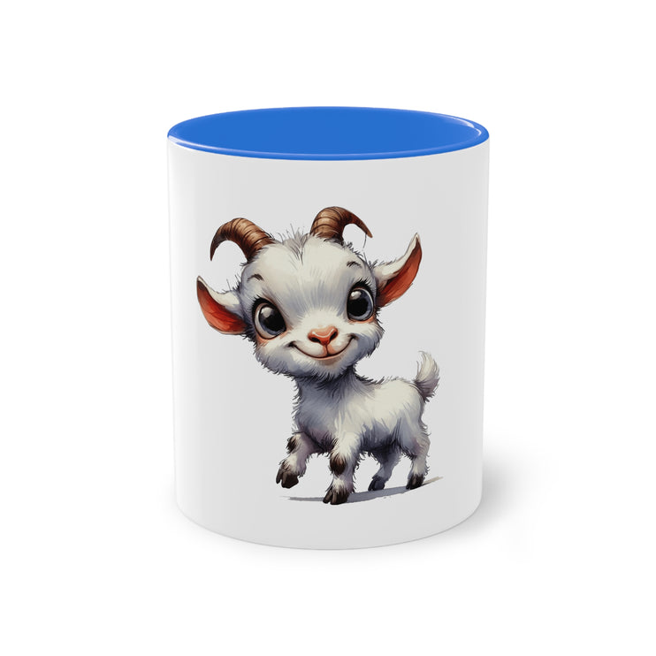 Harmony Two-Tone Coffee Mug: Sip in Style, Revel in Comfort - Goat