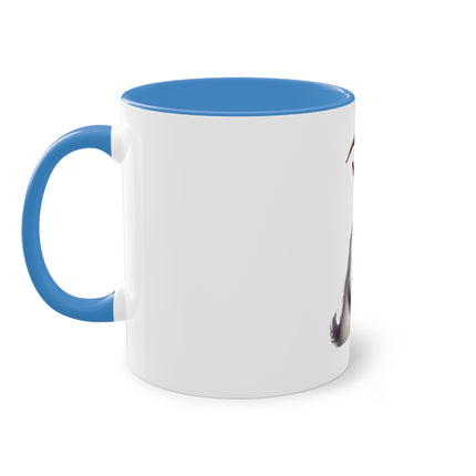 Harmony Two-Tone Coffee Mug: Sip in Style, Revel in Comfort - Goat