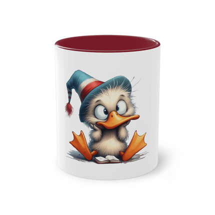 Harmony Two-Tone Coffee Mug: Sip in Style, Revel in Comfort - Duck