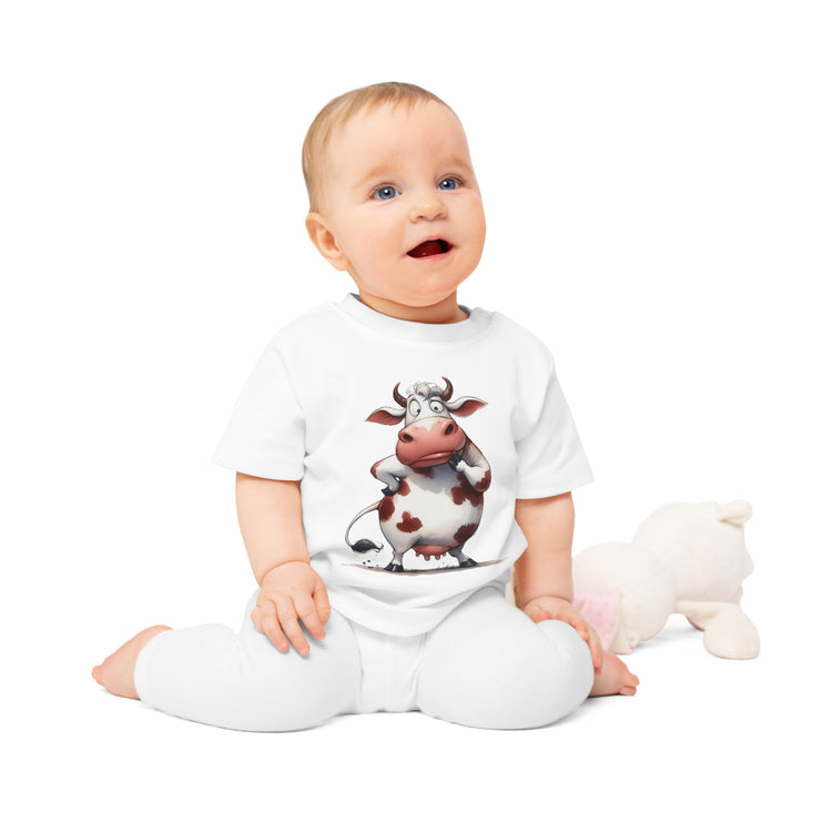 Enchanted Organic Baby Tee: απαλότητα, στυλ, & Sweetness - αγελάδα