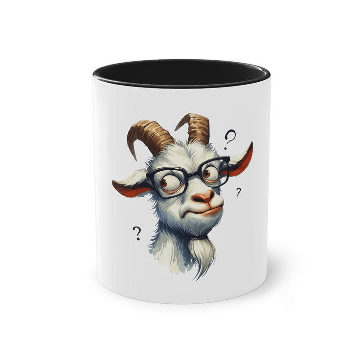 Harmony Two-Tone Coffee Mug: Sip in Style, Revel in Comfort - Goat