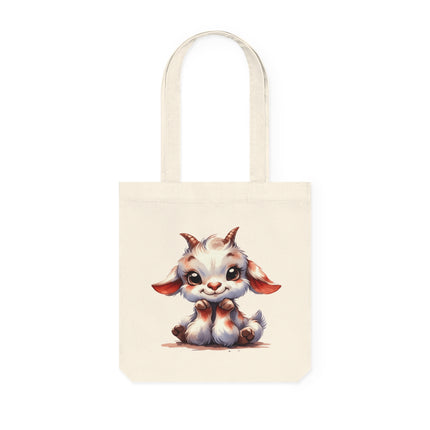 قماش SustainStyle Tote Bag: أزياء صديقة للبيئة - Cute baby Goat