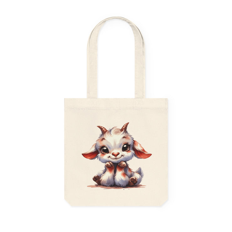 Καμβά sustainstyle Tote Bag: Οικολογική συνειδητή μόδα - Cute baby Goat