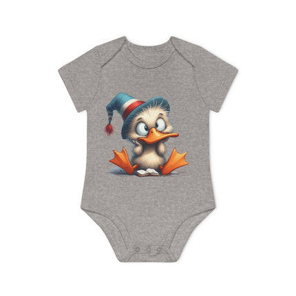 SnuggleNest Organic Baby Bodysuit (Short Sleeves) Duck