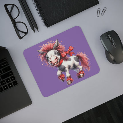 WhimsyWonder Pad Desk Mouse: Εξατομικευμένη γοητεία για το χώρο εργασίας σας - Laughing Lady Horse