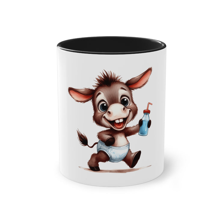 Harmony Two-Tone Coffee Mug: Sip in Style, Revel in Comfort - Donkey