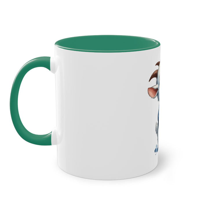 Harmony Two-Tone Coffee Mug: Sip in Style, Revel in Comfort - Goat