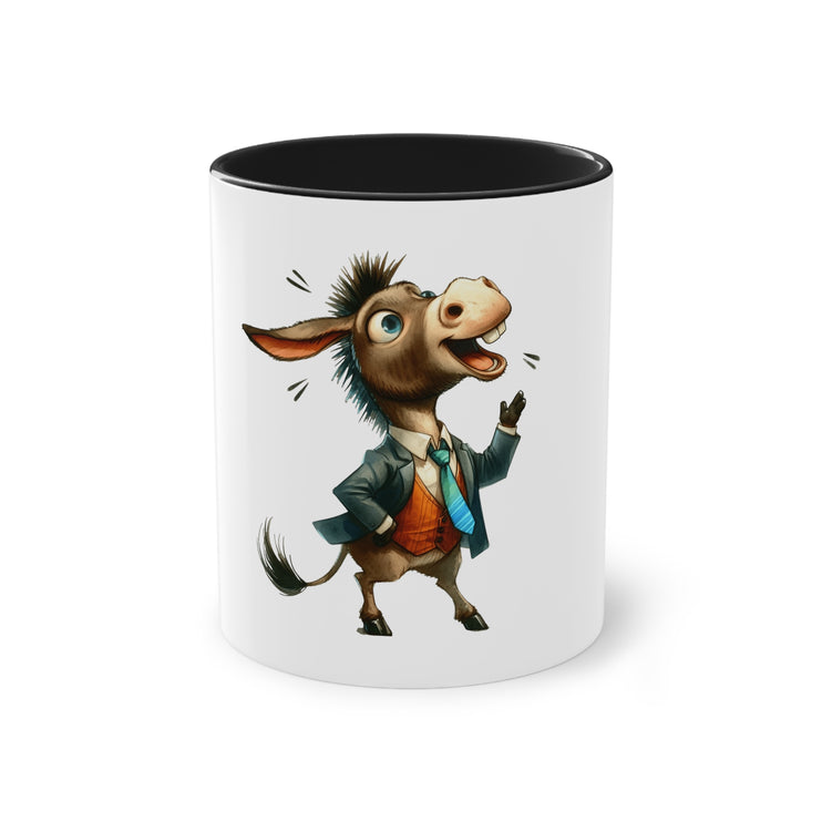 Harmony Two-Tone Coffee Mug: Sip in Style, Revel in Comfort - Donkey