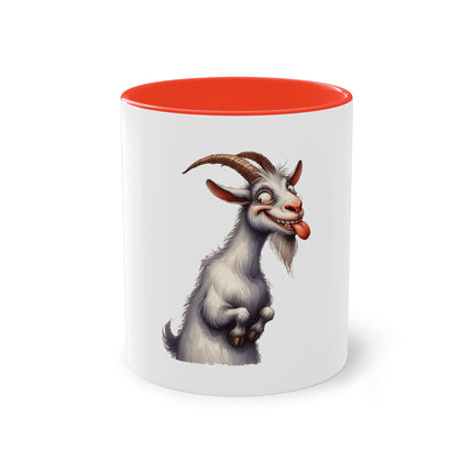 Harmony Two-Tone Coffee Mug: Sip in Style, Revel in Comfort - Goat