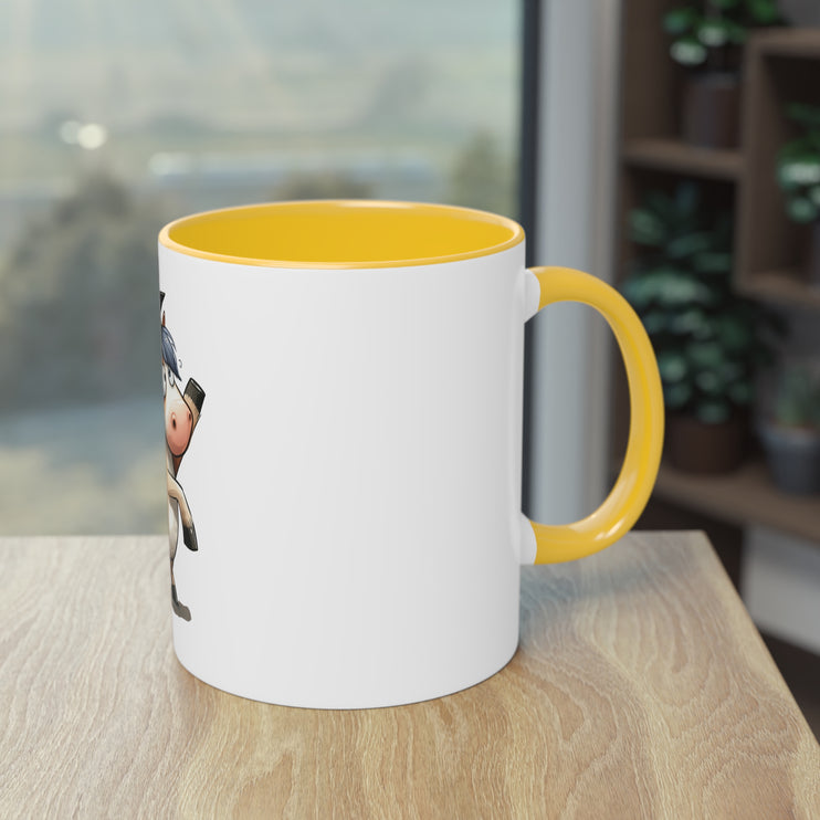 Harmony Two-Tone Coffee Mug: Sip in Style, Revel in Comfort - Horse