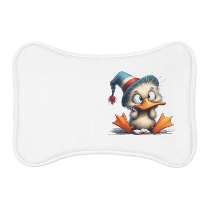 CharmPaws Pet Feeding Mats: Keep Mealtime Mess-Free & Stylish! - Duck