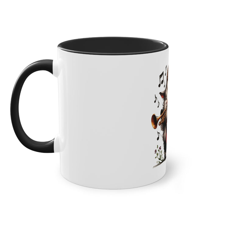 Harmony Two-Tone Coffee Mug: Sip in Style, Revel in Comfort - Goat