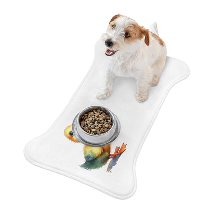 CharmPaws Pet Feeding Mats: Keep Mealtime Mess-Free & Stylish! - Duck