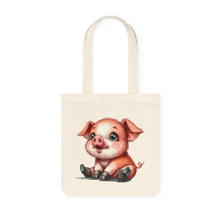 Καμβά sustainstyle Tote Bag: Eco -Conscious Fashion - Pig