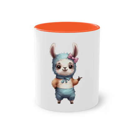 Harmony Two-Tone Coffee Mug: Sip in Style, Revel in Comfort - Rabbit