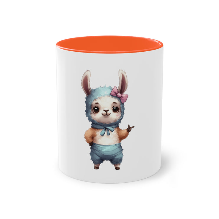 Harmony Two-Tone Coffee Mug: Sip in Style, Revel in Comfort - Rabbit