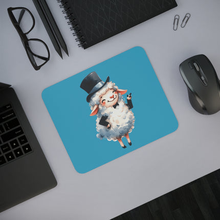 WhimsyWonder Desk Mouse Pad: Εξατομικευμένη γοητεία για το χώρο εργασίας σας - χαριτωμένο πρόβατο στο κορυφαίο καπέλο