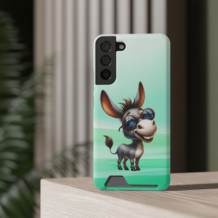 EnchantGuard Phone Case with Card Holder: Style Meets Functionality - Donkey