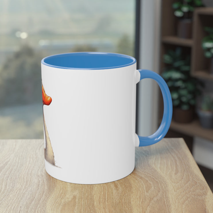 Harmony Two-Tone Coffee Mug: Sip in Style, Revel in Comfort - Swan