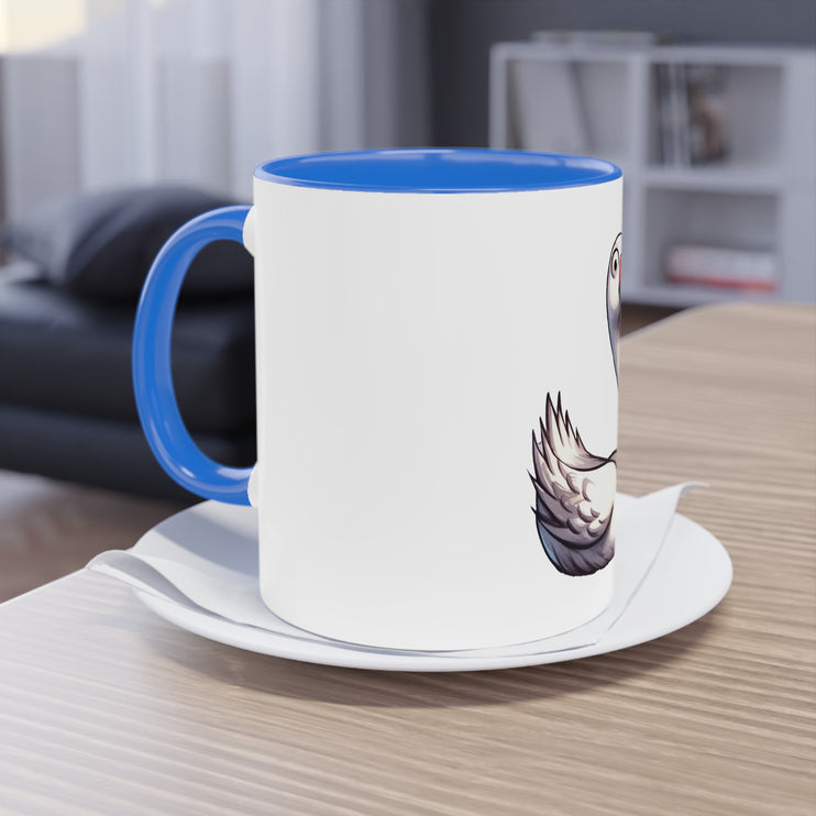 Harmony Two-Tone Coffee Mug: Sip in Style, Revel in Comfort - Swan