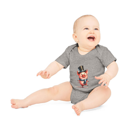 SnuggleNest Organic Baby Short Sleeve Bodysuit