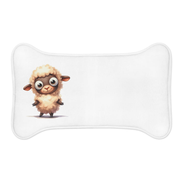 CharmPaws Pet Feeding Mats: Keep Mealtime Mess-Free & Stylish! - Sheep