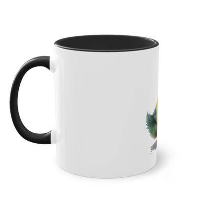 Harmony Two-Tone Coffee Mug: Sip in Style, Revel in Comfort - Duck