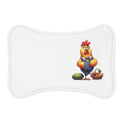 CharmPaws Pet Feeding Mats: Keep Mealtime Mess-Free & Stylish! - Rooster