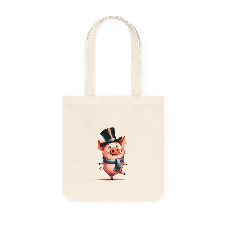 Καμβά sustainstyle Tote Bag: Eco -Conscious Fashion - Pig