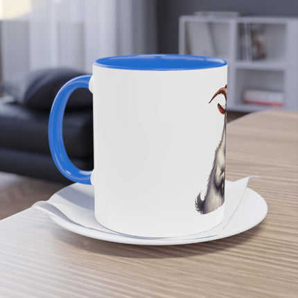 Harmony Two-Tone Coffee Mug: Sip in Style, Revel in Comfort - Goat