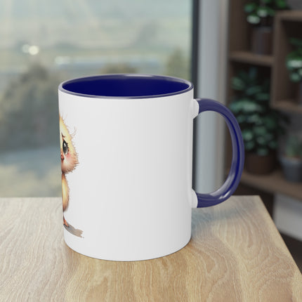 Harmony Two-Tone Coffee Mug: Sip in Style, Revel in Comfort - Duck