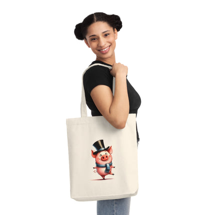 Καμβά sustainstyle Tote Bag: Eco -Conscious Fashion - Pig