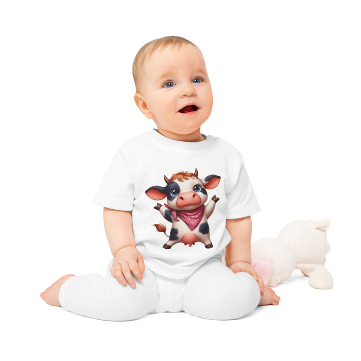 Enchanted Organic Baby Tee: απαλότητα, στυλ, & Sweetness - αγελάδα