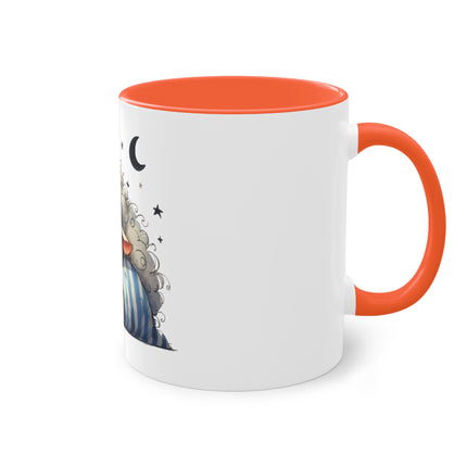 Harmony Two-Tone Coffee Mug: Sip in Style, Revel in Comfort - Sheep