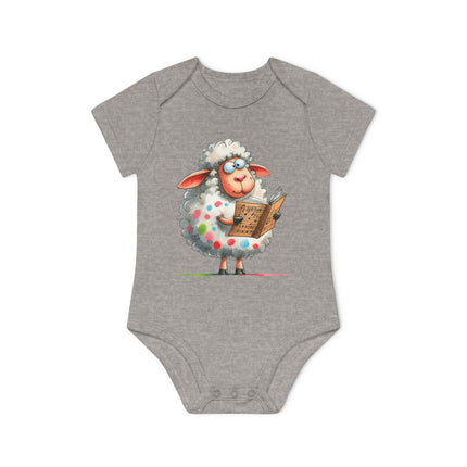 SnuggleNest Organic Baby Bodysuit (Short Sleeves) Sheep